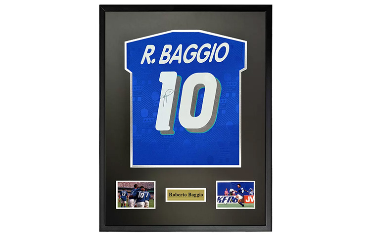 Buy Yipai Baggio Signed 1994 Italy World Cup Jersey with SA Certificate Framed Collectible 8529322