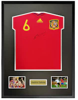 Yipai Iniesta 2010 Spain World Cup Signed Jersey with SA Certificate Framed Collectible 8939864 Yipai Iniesta 2010 Spain World Cup Signed Jersey with SA Certificate Framed Collectible 8939864