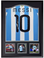 Yipai Messi Signed 2010 Argentina World Cup Jersey Framed Collectible with COA 6016623 Yipai Messi Signed 2010 Argentina World Cup Jersey Framed Collectible with COA 6016623
