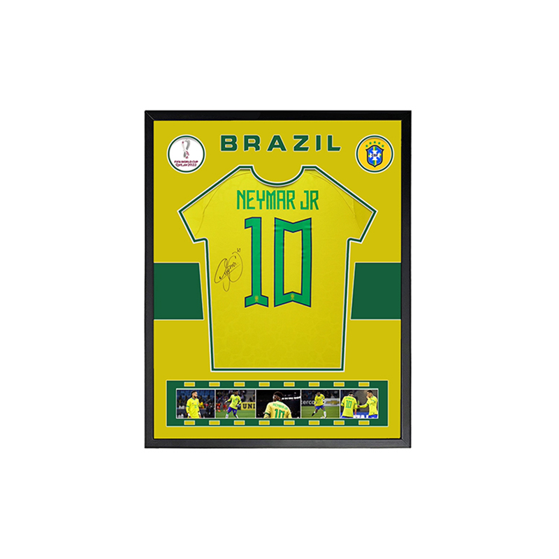 Yipai Neymar Signed Brazil Jersey 2022 World Cup with SA Certification Fan Gear 5444655