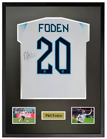 yipai-phil-foden-2022-world-cup-england-signed-jersey-with-sa-certificate-framed-8939930