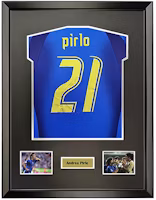 Yipai Pirlo Autographed 2006 Italy World Cup Jersey with SA Certificate Framed. 8939842 Yipai Pirlo Autographed 2006 Italy World Cup Jersey with SA Certificate Framed. 8939842