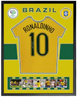 Yipai Ronaldinho Signed Brazil Jersey 2006 World Cup Framed (90x110cm) Football Memorabilia 5444932 Yipai Ronaldinho Signed Brazil Jersey 2006 World Cup Framed (90x110cm) Football Memorabilia 5444932