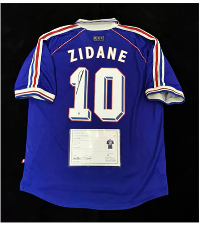 yipai-zidane-signed-france-world-cup-jersey-with-em-certificate-framed-collectible-8939990