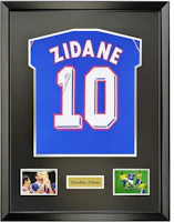 Yipai Zidane Zizou 1998 World Cup Champion France Signed Jersey with SA Cert Framed. 2933128 Yipai Zidane Zizou 1998 World Cup Champion France Signed Jersey with SA Cert Framed. 2933128