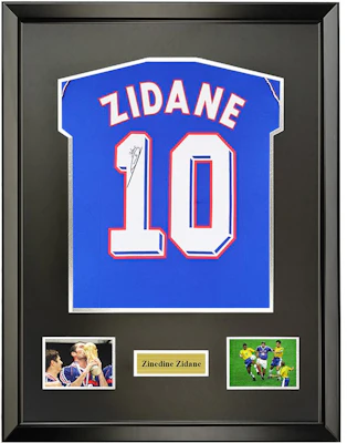 Yipai Zidane Zizou 1998 World Cup Champion France Signed Jersey with SA Cert Framed. 2933128 Buy Yipai Zidane Zizou 1998 World Cup Champion France Signed Jersey with SA Cert Framed. 2933128