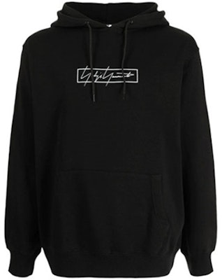 ヨウジヤマモト ブラック ロゴプリント ロングスリーブ フーディー. HX-T84-984 Order ヨウジヤマモト ブラック ロゴプリント ロングスリーブ フーディー. HX-T84-984