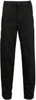 Yohji Yamamoto Solid Black Straight-Leg Zipper Casual Pants. HZ-P96-041-2 Yohji Yamamoto Solid Black Straight-Leg Zipper Casual Pants. HZ-P96-041-2