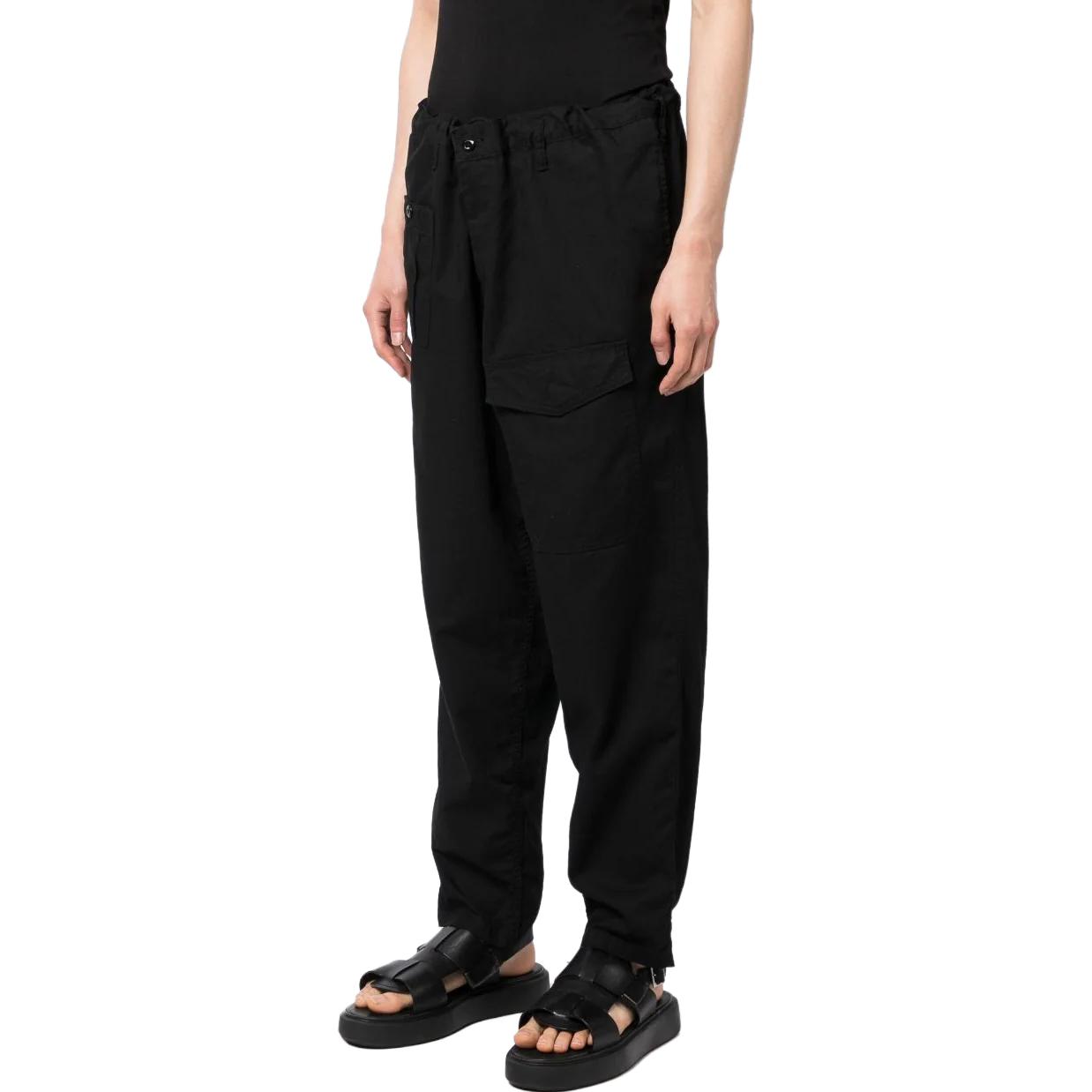 Shop Yohji Yamamoto Celana Panjang Hitam Lurus Zipper Casual. HZ-P96-041-2