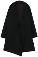 Yohji Yamamoto Black Asymmetric Long Jacket Blazer YX-J14-100-1-01 Yohji Yamamoto Black Asymmetric Long Jacket Blazer YX-J14-100-1-01