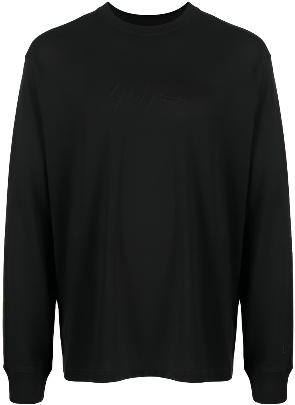 yohji-yamamoto-black-crewneck-sweatshirt-embroidered-logo-and-floral-print-hz-t96-283