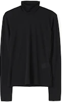 Yohji Yamamoto Black High-Neck Long-Sleeve Sweatshirt FA-T94-620-2-02 Yohji Yamamoto Black High-Neck Long-Sleeve Sweatshirt FA-T94-620-2-02