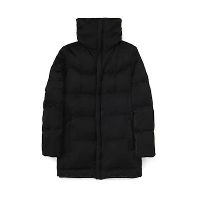 Yohji Yamamoto Black High-Neck Zip-Up Long Sleeve Jacket FX-C22-502-3