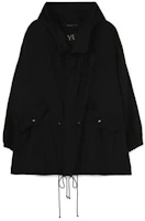 Yohji Yamamoto Black Oversized Hoodie Jacket with Drawstrings YX-Y01-300-3-01 Yohji Yamamoto Black Oversized Hoodie Jacket with Drawstrings YX-Y01-300-3-01
