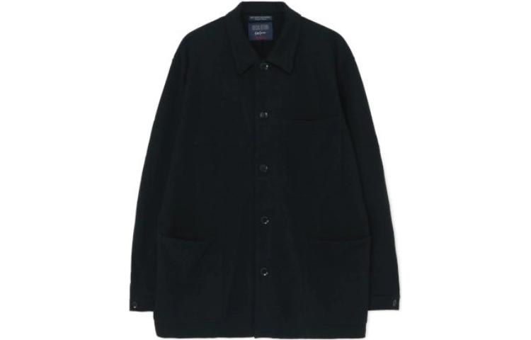 Yohji Yamamoto Black Single-Breasted Collared Jacket HE-T58-079