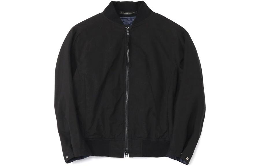 Yohji Yamamoto Black Unisex Solid Zip-Up Baseball Collar Jacket YM-Y01-001-2