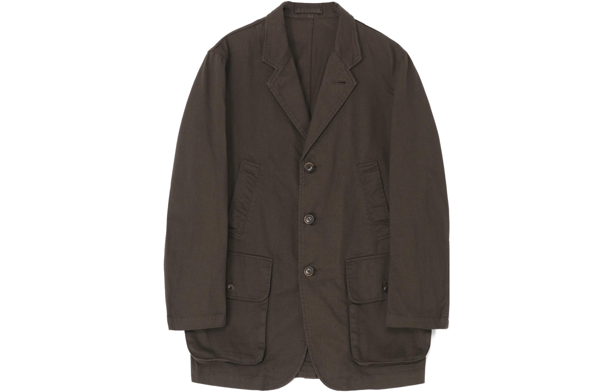 Yohji Yamamoto Brown Workwear Bag Single-Breasted Jacket HJ-J99-040-1