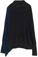 Yohji Yamamoto Colorblock Turtleneck Loose Sweatshirt Black YX-K15-581-3 Yohji Yamamoto Colorblock Turtleneck Loose Sweatshirt Black YX-K15-581-3