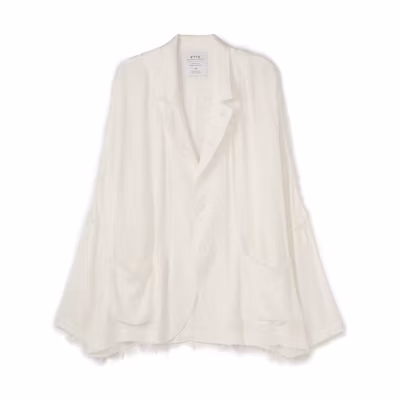 Yohji Yamamoto Distressed Button-Up Oversized Jacket Unisex UQ-J04-203-1