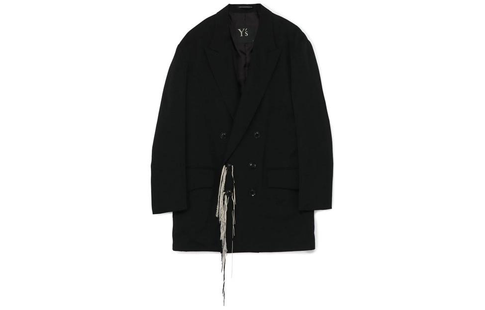 Yohji Yamamoto Double-Breasted Blazer Jacket Men’s Black YX-J02-100-1