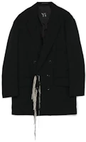 Yohji Yamamoto Double-Breasted Blazer Jacket Men’s Black YX-J02-100-1 Yohji Yamamoto Double-Breasted Blazer Jacket Men’s Black YX-J02-100-1