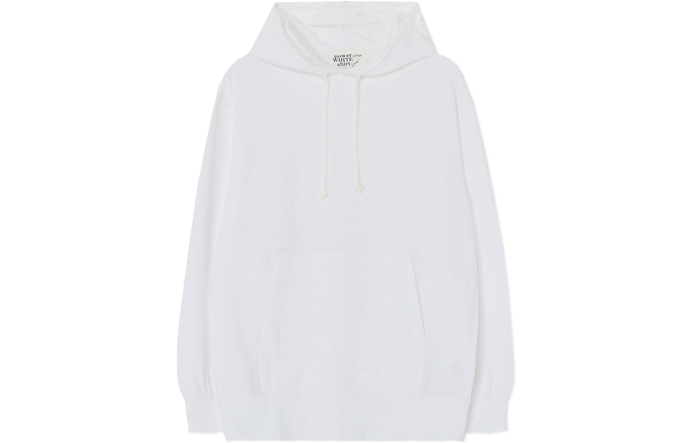 Yohji Yamamoto Drawstring Hoodie Unisex White Long Sleeve Pullover PJ-T81-080-1