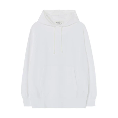 Yohji Yamamoto Drawstring Hoodie Unisex White Long Sleeve Pullover PJ-T81-080-1
