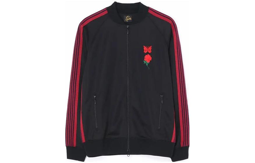 Yohji Yamamoto Full-Zip Striped Embroidered Jacket Black SE-Y07-910-3