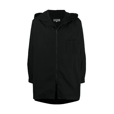 Yohji Yamamoto FW21 Oversized Zip Hoodie Jacket Black HD-B04-001-2