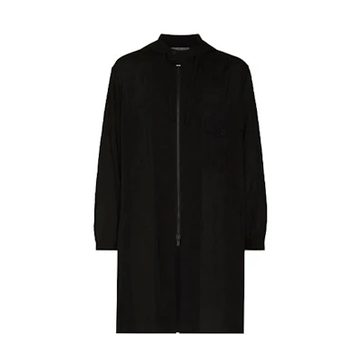 Yohji Yamamoto FW21 Zip-Up Hoodie Jacket Black HX-B20-201-1