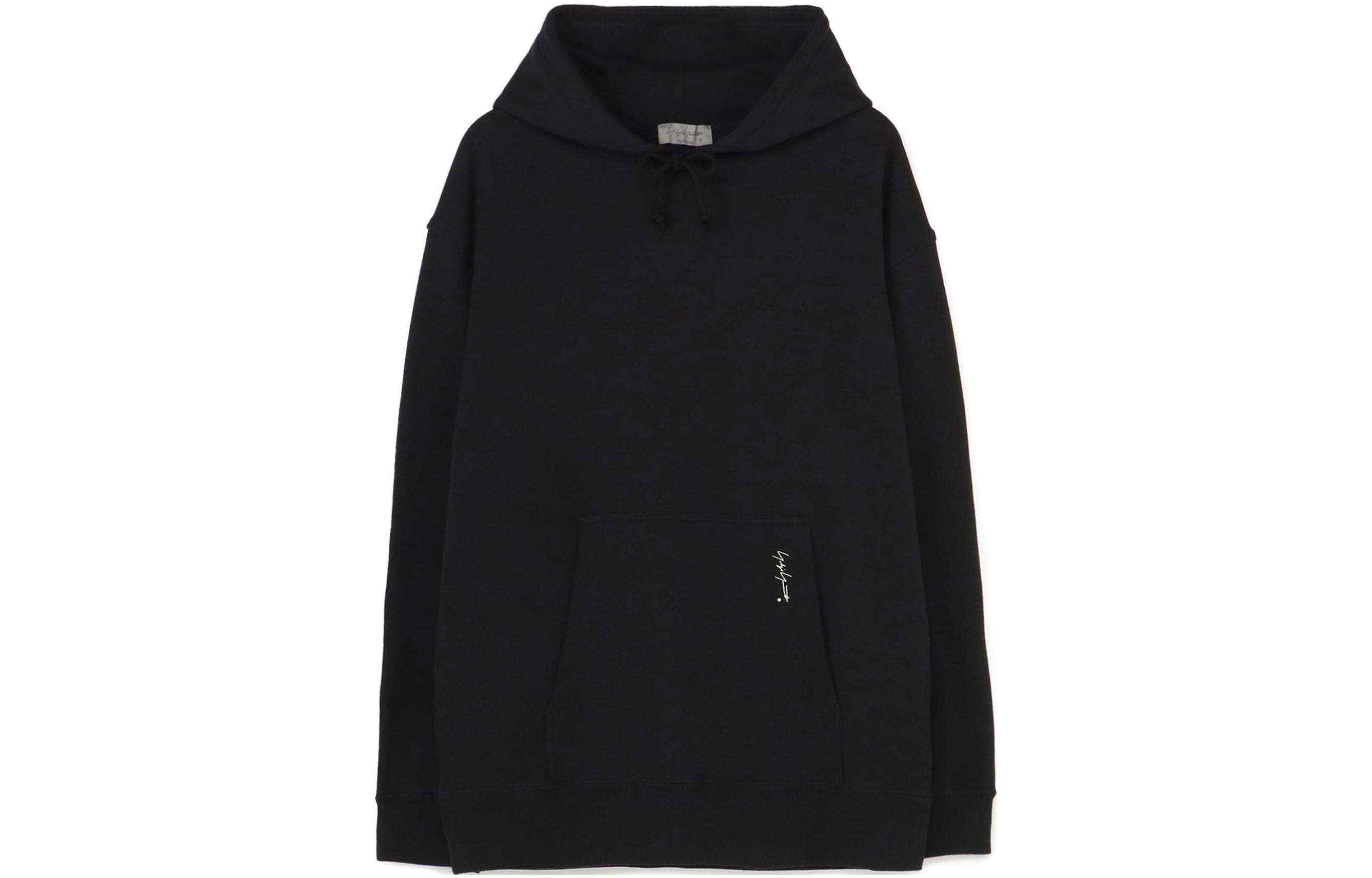 Yohji Yamamoto FW22 Solid Color Oversized Hoodie Black HE-T60-994-1