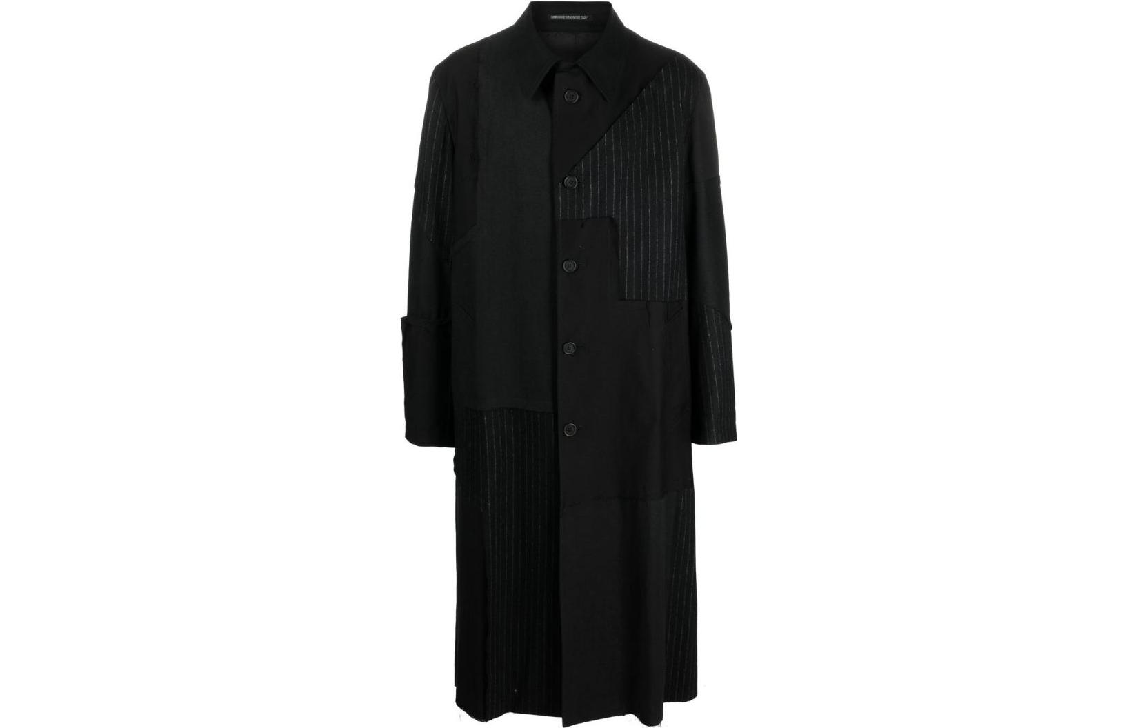 Yohji Yamamoto FW22 Solid Long Tail Coat Jacket - Black HE-C11-800-B