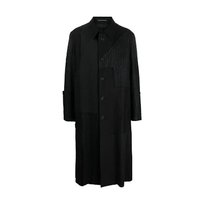 Yohji Yamamoto FW22 Solid Long Tail Coat Jacket - Black HE-C11-800-B
