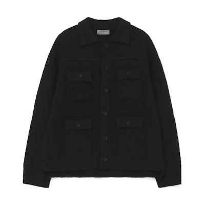 Yohji Yamamoto FW23 Single-Breasted Multi-Pocket Jacket Black Menswear HJ-K86-986-1