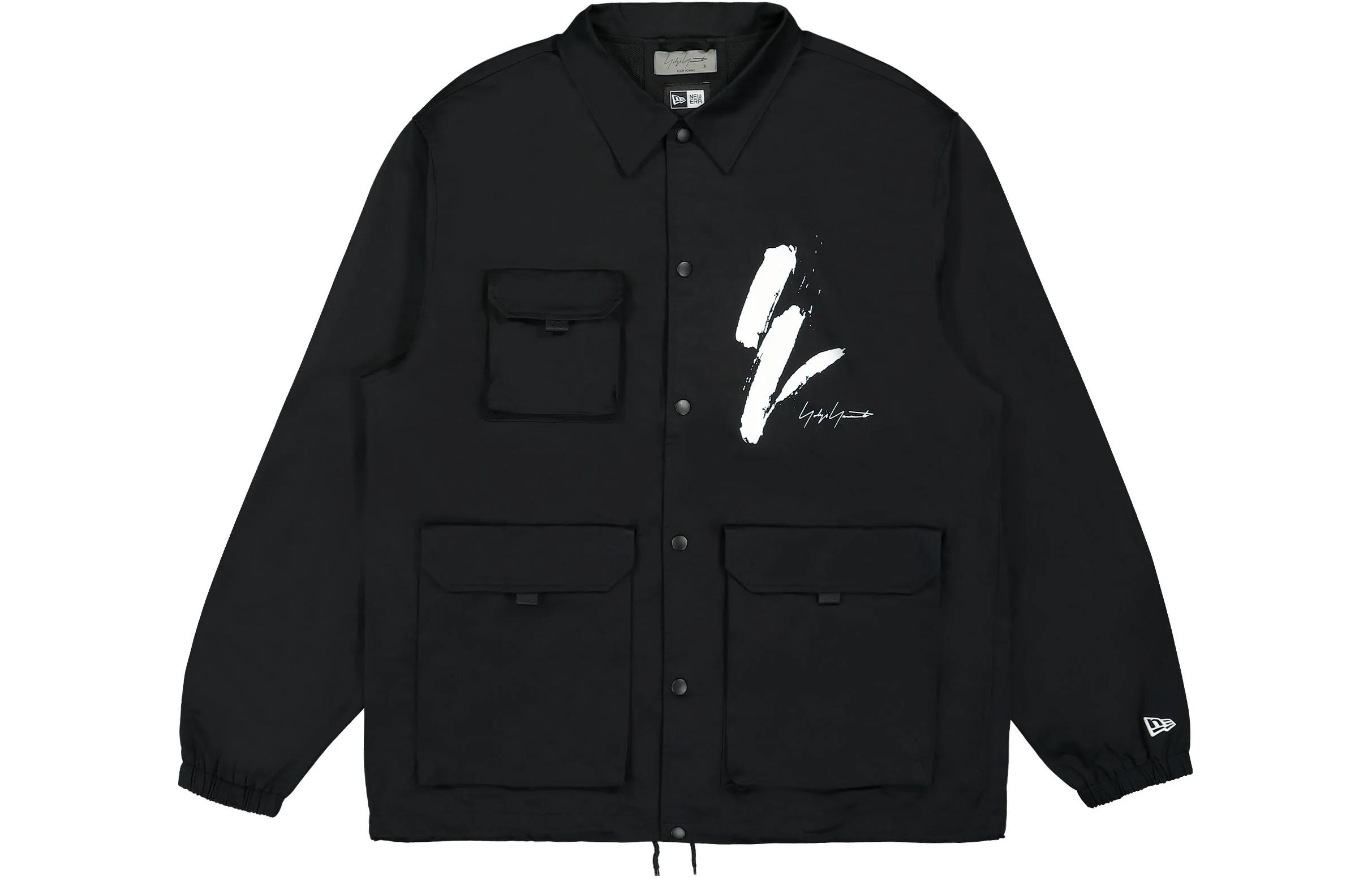 Yohji Yamamoto FW23 Solid Coach Jacket in Black for Men Long Sleeve HJ-Y99-039-1