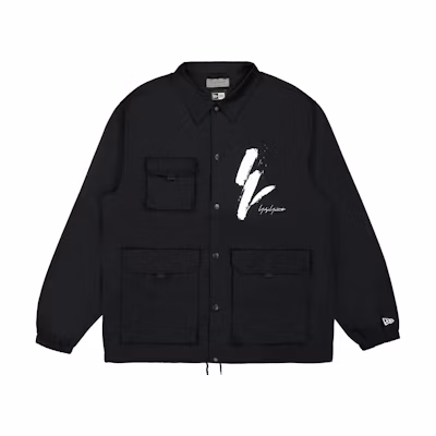Yohji Yamamoto FW23 Solid Coach Jacket in Black for Men Long Sleeve HJ-Y99-039-1