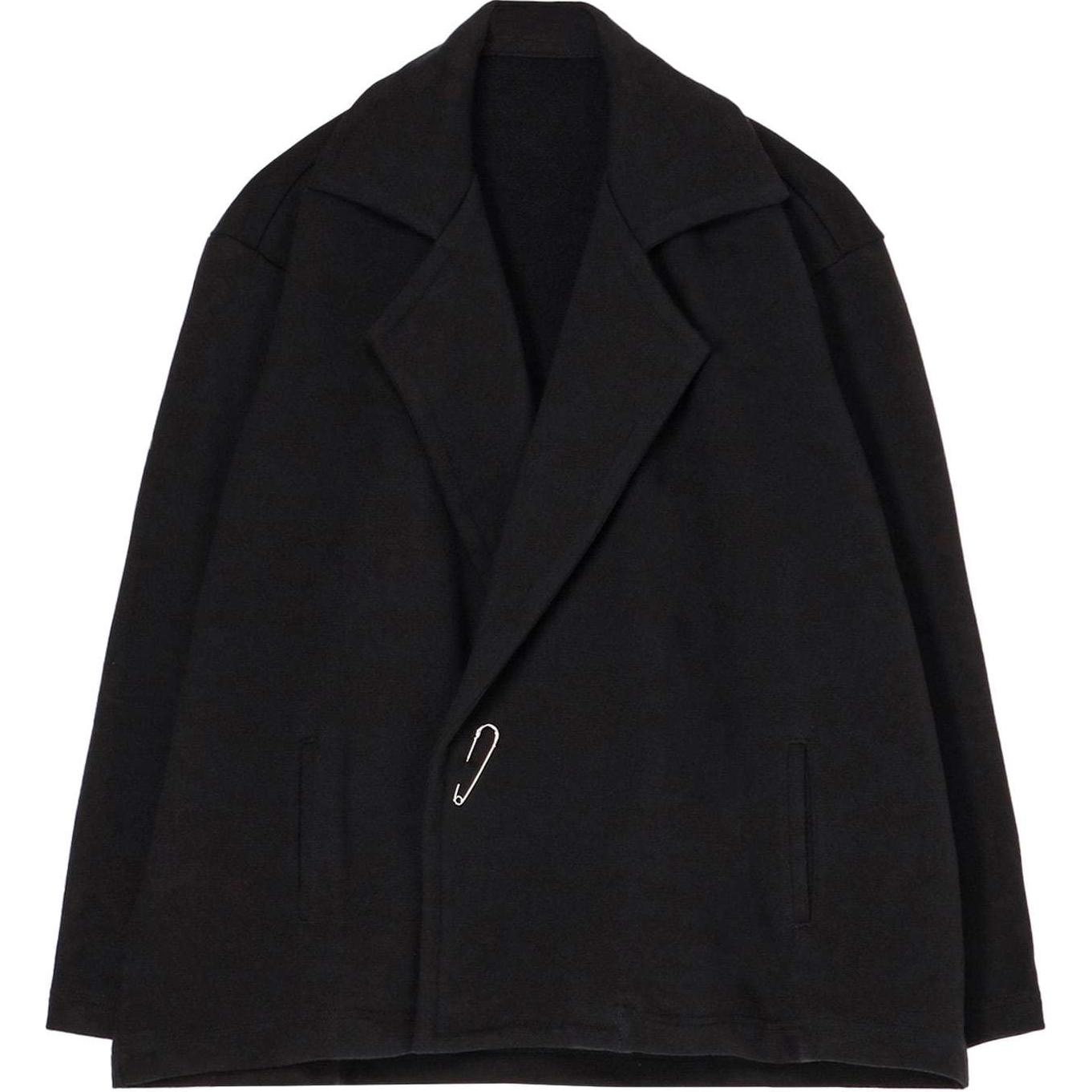 Yohji Yamamoto FW24 Solid Color Blazer Jacket Unisex Black FO-T38-073-2