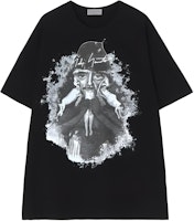 Yohji Yamamoto Graphic Print Crewneck Black Short Sleeve T-Shirt Men. HS-T95-995-1 Yohji Yamamoto Graphic Print Crewneck Black Short Sleeve T-Shirt Men. HS-T95-995-1