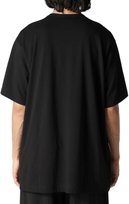 ヨウジヤマモト グラフィックプリント ブラック 半袖クルーネックTシャツ メンズ HS-T95-995-1 Purchase ヨウジヤマモト グラフィックプリント ブラック 半袖クルーネックTシャツ メンズ HS-T95-995-1