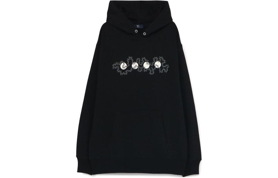 Yohji Yamamoto Graphic Print Pullover Hoodie Black YX-T44-037-1