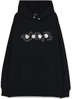 Yohji Yamamoto Graphic Print Pullover Hoodie Black YX-T44-037-1 Yohji Yamamoto Graphic Print Pullover Hoodie Black YX-T44-037-1