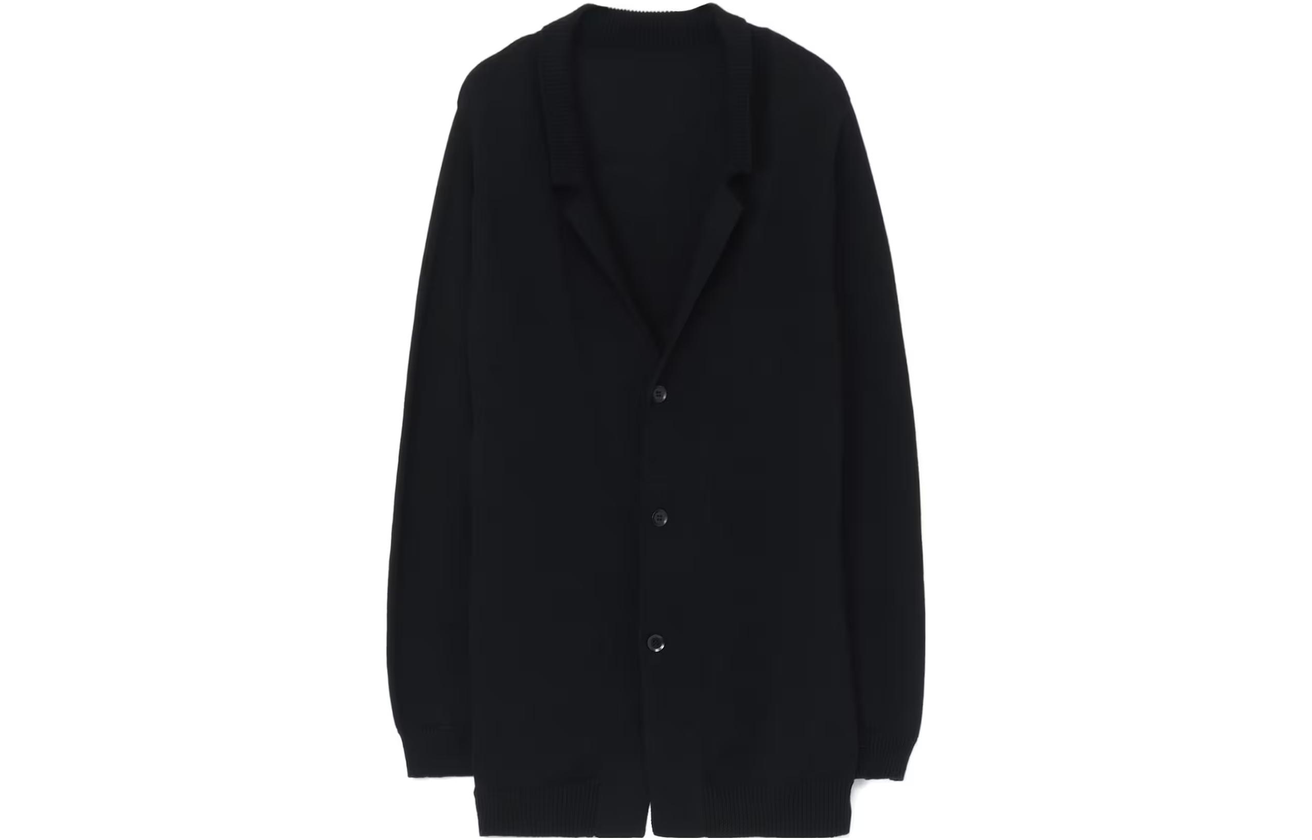 Yohji Yamamoto Ground Y Black Knit Jacket Unisex GI-K05-061-2