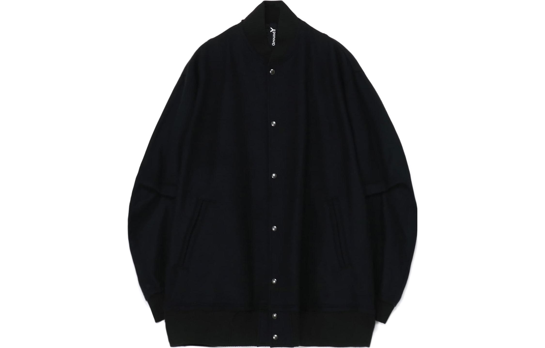 Yohji Yamamoto Ground Y FW23 Black Single-Breasted Long Sleeve Jacket Unisex GJ-J07-102-2