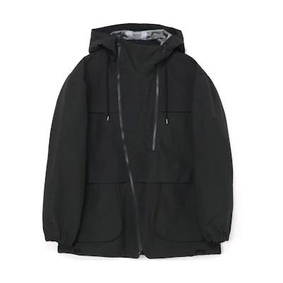 Yohji Yamamoto Ground Y FW23 Black Triple-Layer Zip Hoodie Jacket Unisex GJ-J02-501-2