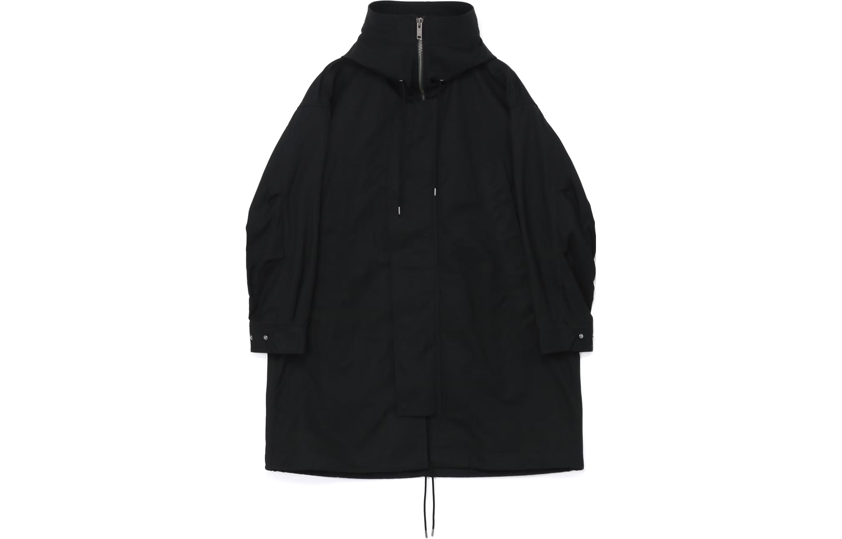 Yohji Yamamoto Ground Y FW23 Black Unisex Solid Zip-Up Hoodie Jacket GJ-C05-022-1