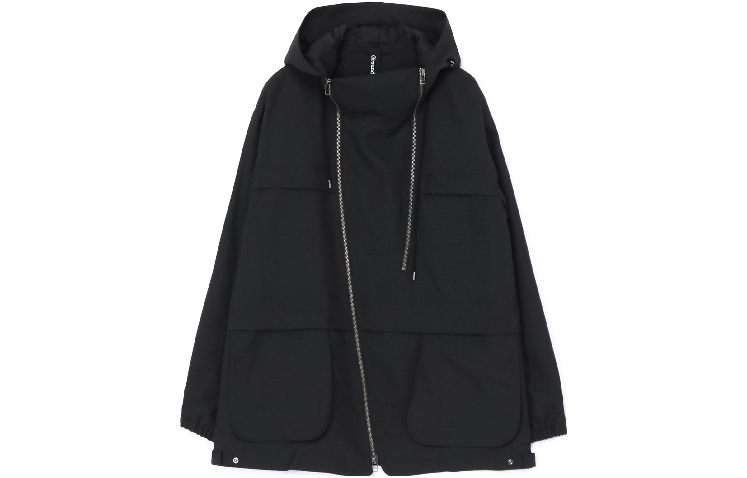 Yohji Yamamoto Ground Y FW23 Black Zip-Up Hoodie Jacket Unisex GJ-J02-100-1