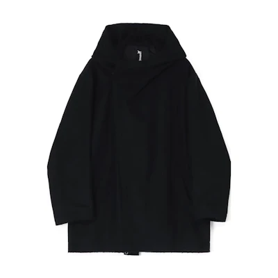 Yohji Yamamoto Ground Y FW23 Unisex Black Solid Color Hoodie Jacket GJ-J08-102-2