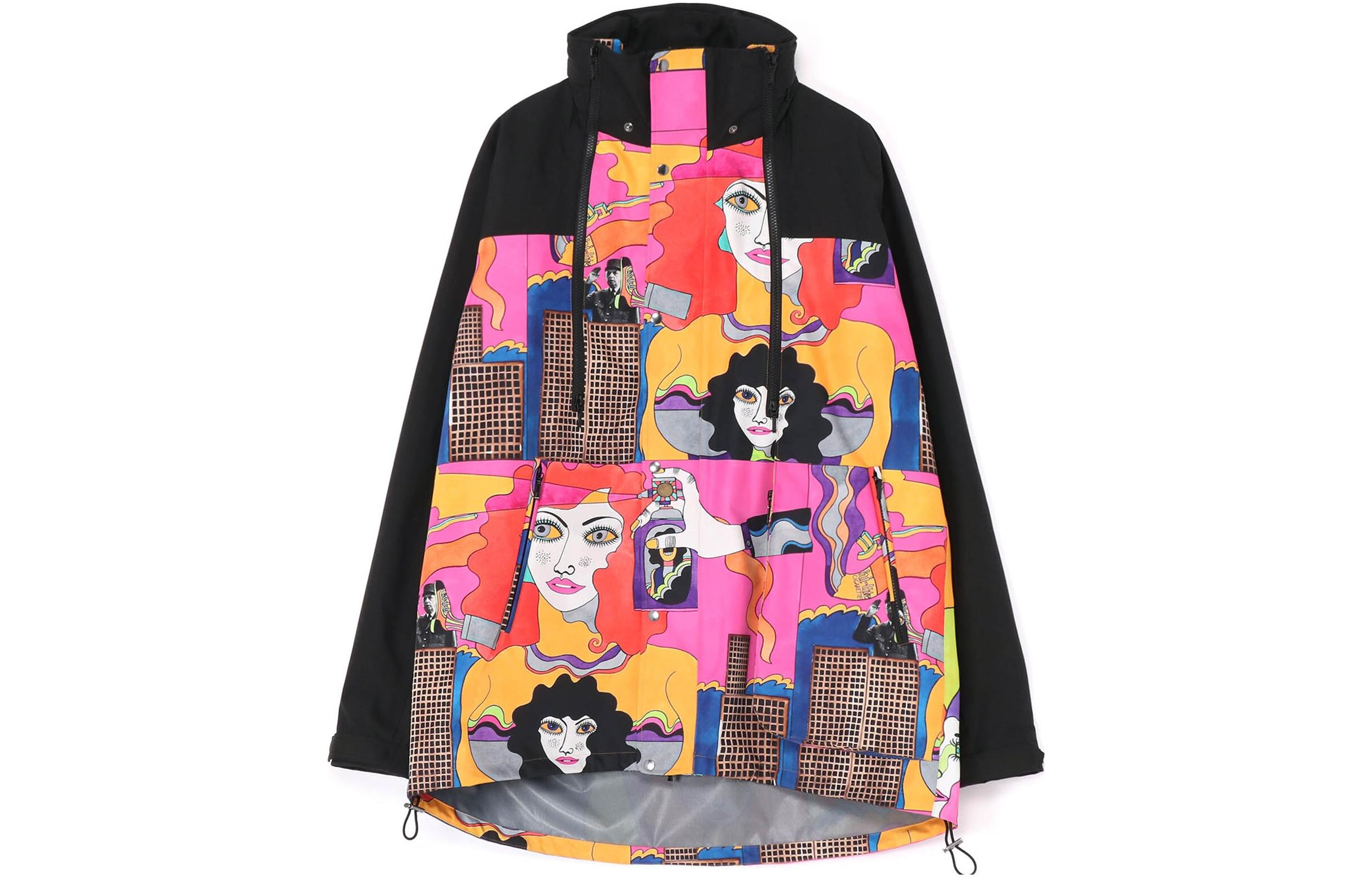 Yohji Yamamoto Ground Y Multi-Zip Printed Jacket Unisex Floral Style GJ-J04-903-1