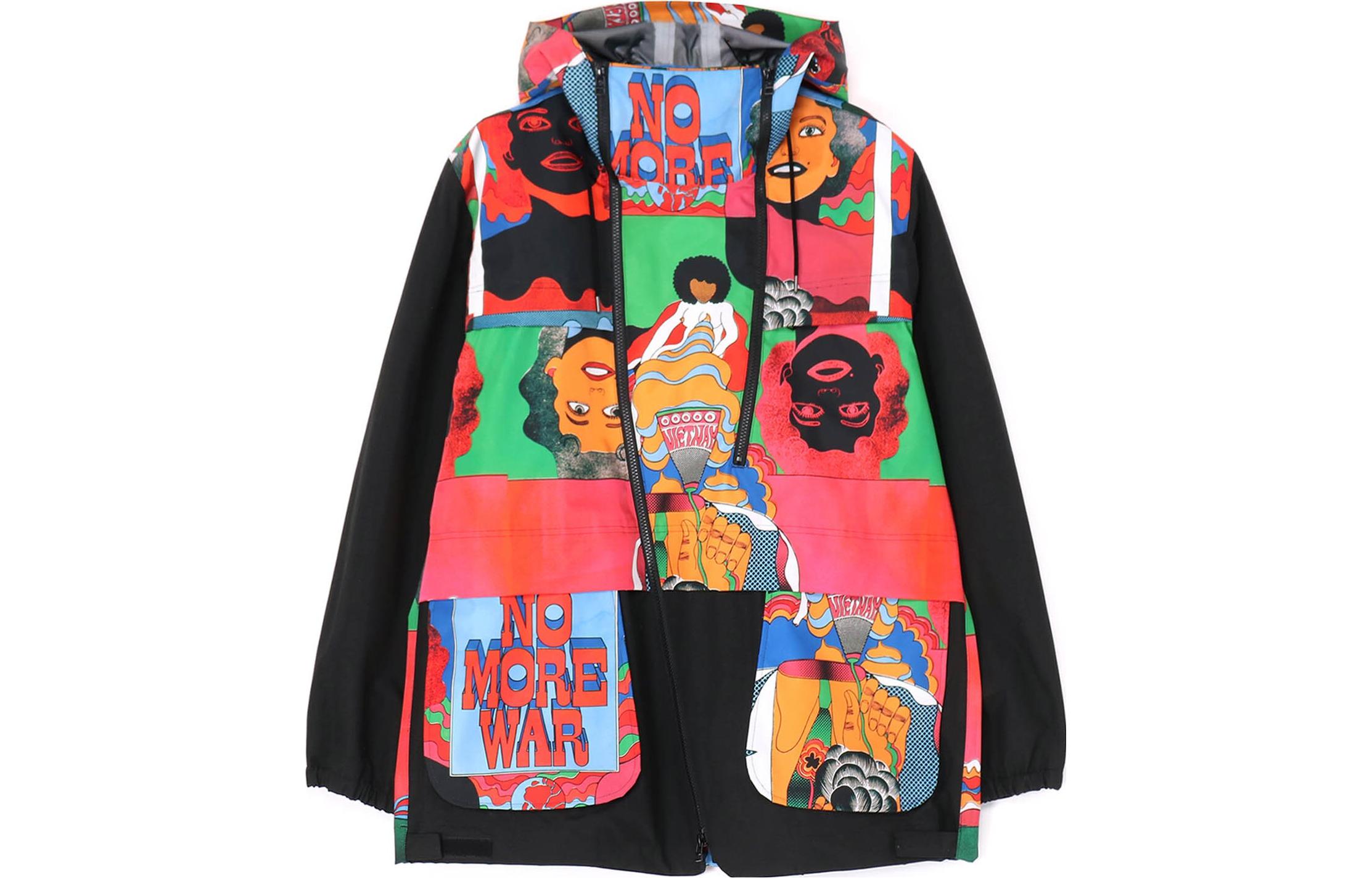 Yohji Yamamoto Ground Y Red Black Full-Print Double-Zip Jacket GJ-J02-904-1