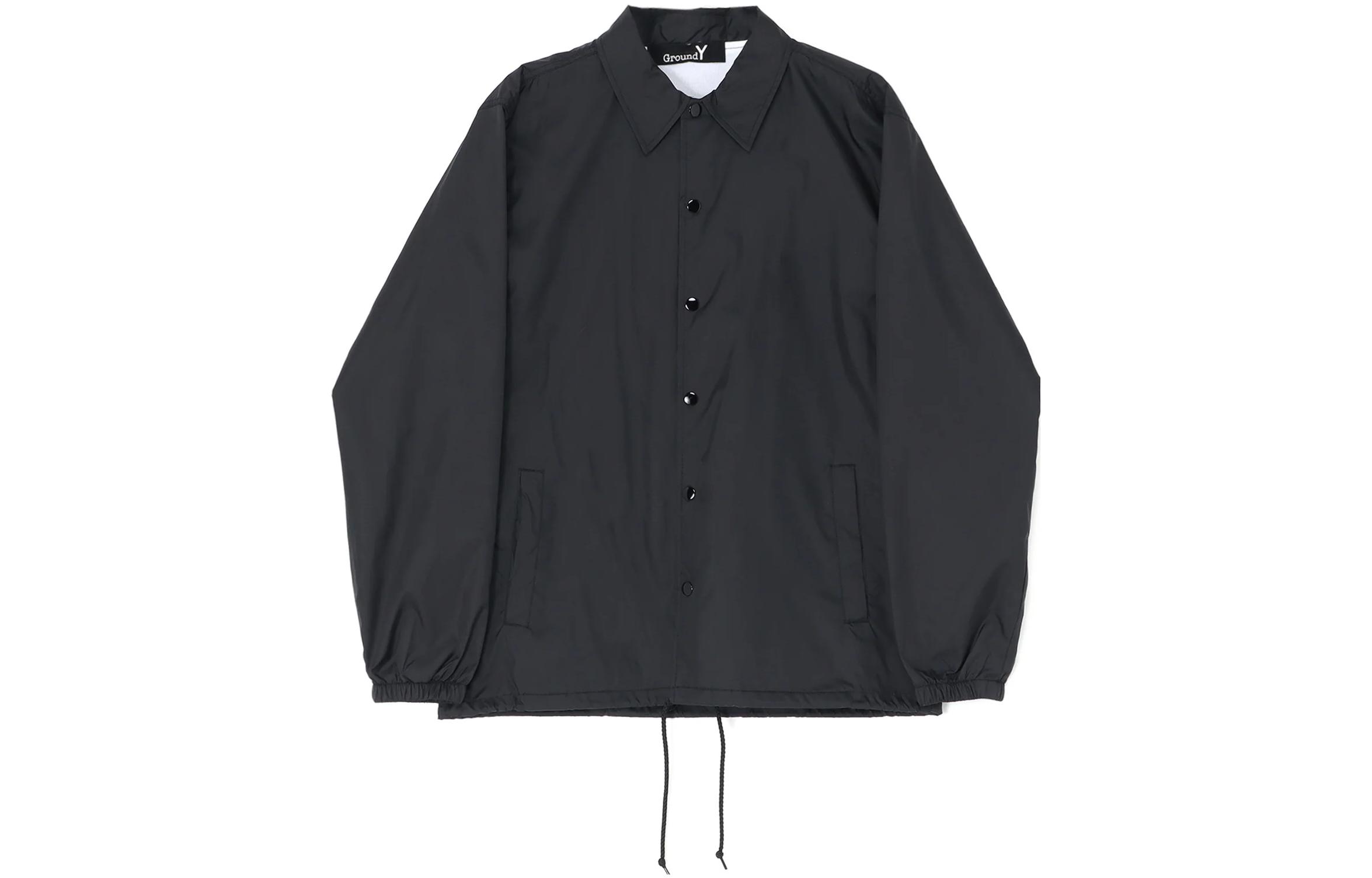 Yohji Yamamoto Ground Y Unisex Black Casual Button Printed Jacket GJ-J50-600-1